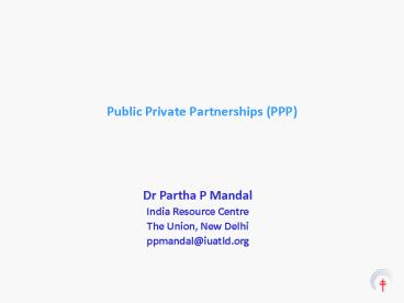Public Private Partnerships PPP