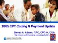 2005 CPT Coding PowerPoint PPT Presentation