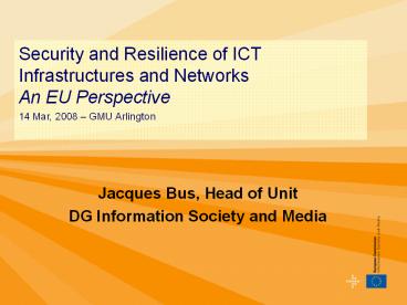 Jacques Bus, Head of Unit