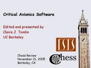 Critical Avionics Software