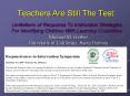 Teachers Are Still The Test: Limitations of Response To Instruction Strategies For Identifying Children With Learning Disabilities PowerPoint PPT Presentation