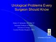 Urological Problems Every Surgeon Should Know PowerPoint PPT Presentation