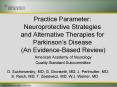 Practice Parameter: Neuroprotective Strategies and Alternative Therapies for Parkinsons Disease An E PowerPoint PPT Presentation