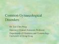 Common Gynaecological Disorders PowerPoint PPT Presentation