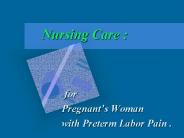 Nursing Care :