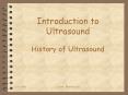 Introduction to Ultrasound History of Ultrasound PowerPoint PPT Presentation