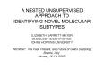 A NESTED UNSUPERVISED APPROACH TO IDENTIFYING NOVEL MOLECULAR SUBTYPES PowerPoint PPT Presentation