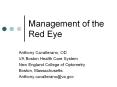 Management of the Red Eye PowerPoint PPT Presentation