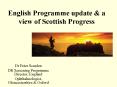 English Programme update PowerPoint PPT Presentation