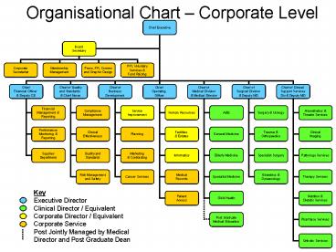 Organisational Chart Corporate Level