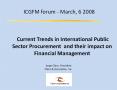 Current Trends in International Public Sector Procurement and their impact on Financial Management PowerPoint PPT Presentation