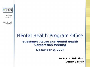 Mental Health Program Office