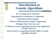 Introduction to Genetic Algorithms