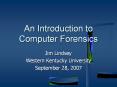 An Introduction to Computer Forensics PowerPoint PPT Presentation