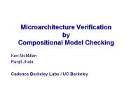 Microarchitecture Verification by Compositional Model Checking