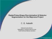 Digital Pulse-Shape Discrimination