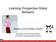 Learning Prospective Robot Behavior