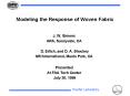 Modeling the Response of Woven Fabric PowerPoint PPT Presentation