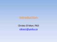 Christo El Morr, PhD PowerPoint PPT Presentation
