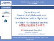 China-Finland Research