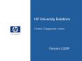 HP University Relations Context, Engagement, Impact PowerPoint PPT Presentation