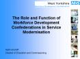 The Role and Function of Workforce Development Confederations in Service Modernisation PowerPoint PPT Presentation