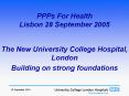 The New University College Hospital, London PowerPoint PPT Presentation