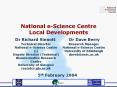 National e-Science Centre Local Developments PowerPoint PPT Presentation