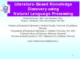 Literature-Based Knowledge Discovery using Natural Language Processing PowerPoint PPT Presentation