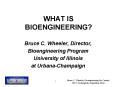 WHAT IS BIOENGINEERING PowerPoint PPT Presentation