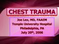 CHEST TRAUMA PowerPoint PPT Presentation