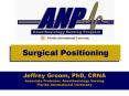 Surgical Positioning PowerPoint PPT Presentation