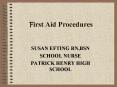 First Aid Procedures PowerPoint PPT Presentation