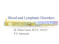 Blood and Lymphatic Disorders PowerPoint PPT Presentation