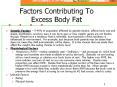 Factors Contributing To Excess Body Fat PowerPoint PPT Presentation