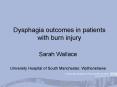 Dysphagia outcomes in patients with burn injury PowerPoint PPT Presentation