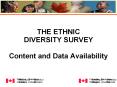 THE%20ETHNIC%20DIVERSITY%20SURVEY%20Content%20and%20Data%20Availability PowerPoint PPT Presentation