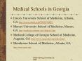 Medical Schools in Georgia PowerPoint PPT Presentation