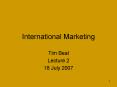 International Marketing PowerPoint PPT Presentation