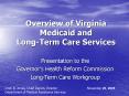 Overview of Virginia Medicaid and LongTerm Care Services PowerPoint PPT Presentation