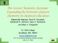 The Green Chemistry Assistant: Expanding the horizons of green chemistry in chemical education PowerPoint PPT Presentation