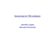 Sonde data for TES validation