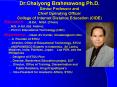 Dr'Chaiyong Brahmawong Ph'D' Senior Professor and Chief Operating Officer College of Internet Distan PowerPoint PPT Presentation