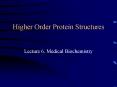 Higher Order Protein Structures PowerPoint PPT Presentation