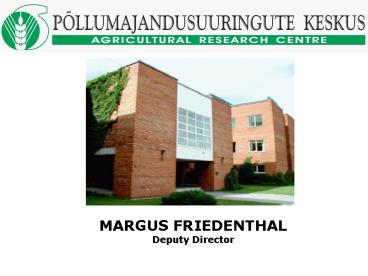 MARGUS FRIEDENTHAL