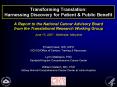 A Report to the National Cancer Advisory Board from the Translational Research Working Group June 15 PowerPoint PPT Presentation