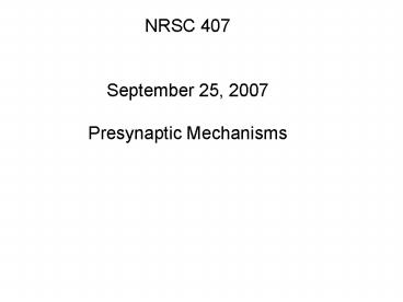 NRSC 407