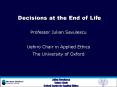 Decisions at the End of Life PowerPoint PPT Presentation