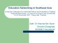 Education Networking in Southeast Asia during the Colloquium for Humboldt Fellows and Awardees in Th PowerPoint PPT Presentation