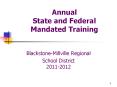 Annual State and Federal Mandated Training PowerPoint PPT Presentation
